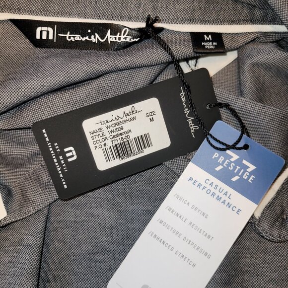 Travis Mathew Corvette Crenshaw Pima Cotton Blend Performance Polo - Picture 5 of 7